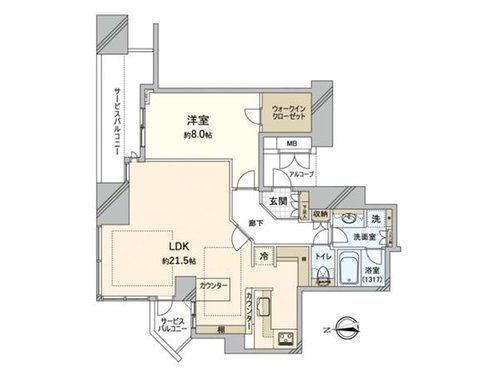 リフォーム前の間取図面